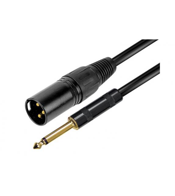 CAVO AUDIO XLR M - JACK 6.3MM - 5MT