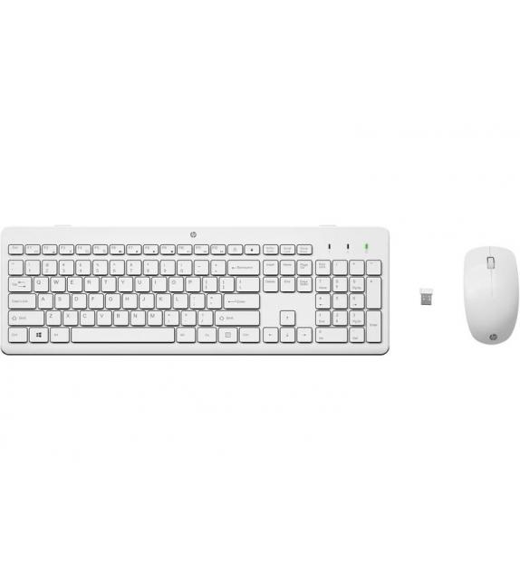 tastiera e mouse wireless HP 230 white