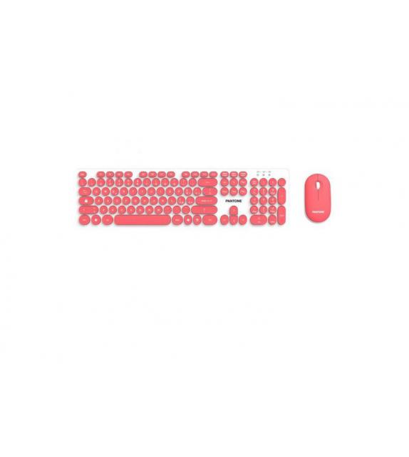 Kit Tastiera e Mouse Wireless PINK