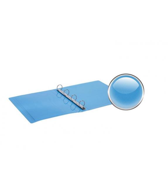 Raccoglitori 4 anelli azzurro dorso 40mm