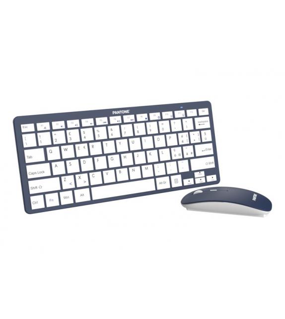 TASTIERA E MOUSE PANTONE BLU