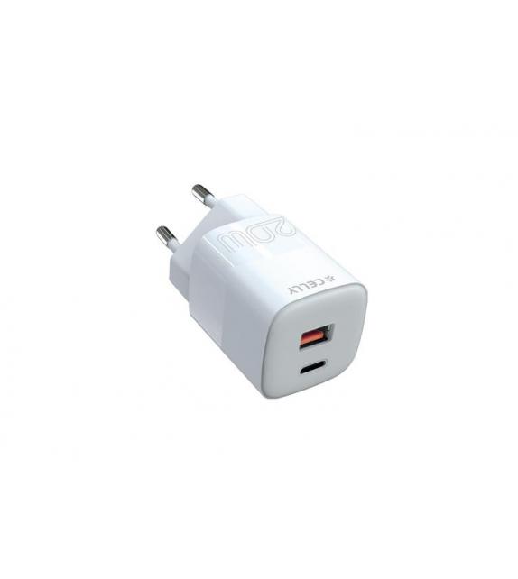 CELLY 20W USB-A / USB-C Wall Charger