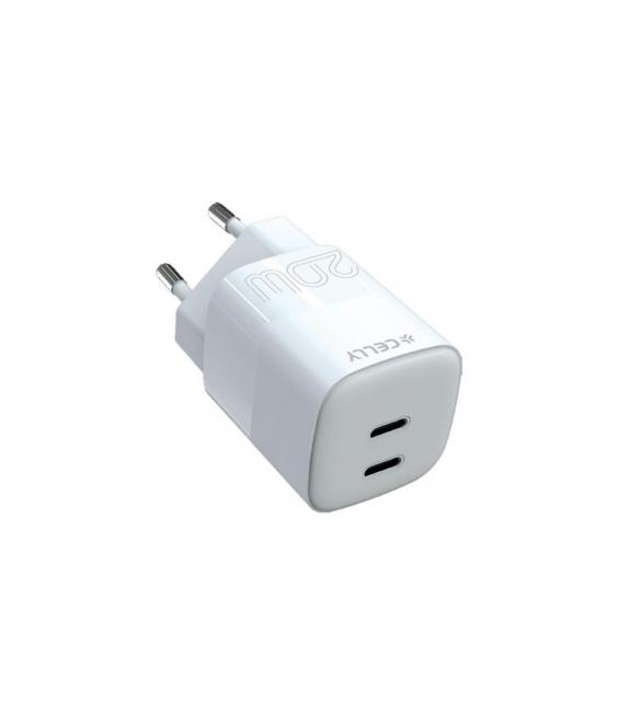 CELLY 20W 2 USB-C Wall Charger