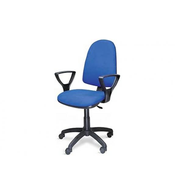 POLTRONA DA UFFICIO GIREVOLE MESH BLU