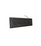TRUST TASTIERA CON FILO USB SILEN BLACK