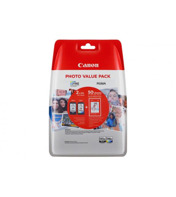 MULTIPACK CANON 545XL + 546XL + CARTA