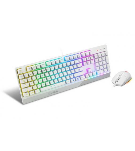 Tastiere e mouse - MSI - VIGOR GK30 COMBO WHITE IT