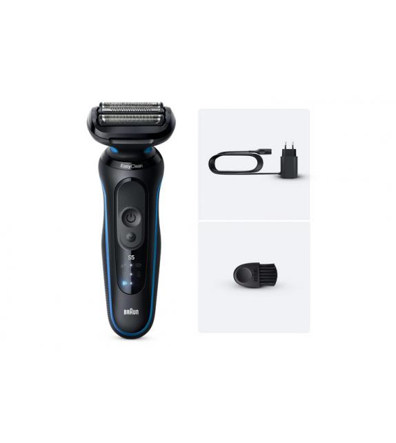 Braun Rasoio Elettrico Serie 5 Wet&Dry 3 Lame 52-B1000S Blu