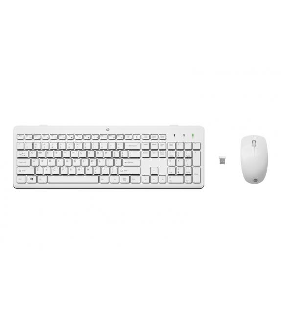 tastiera e mouse wireless HP 230 white