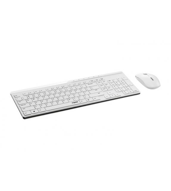 RAPOO X8100 TASTIERA E MOUSE WIRELES WHI