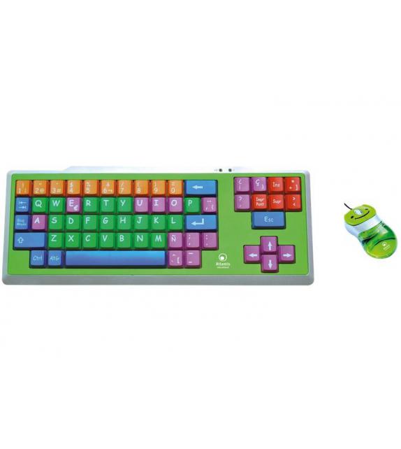 KIT TASTIERA + MOUSE BAMBINI ATLANTIS