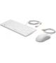 KIT TASTIERA E MOUSE HP WHITE USB