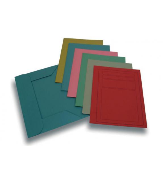 CARTELLINA C/LEMBI 25X33 ROSSO QT.50