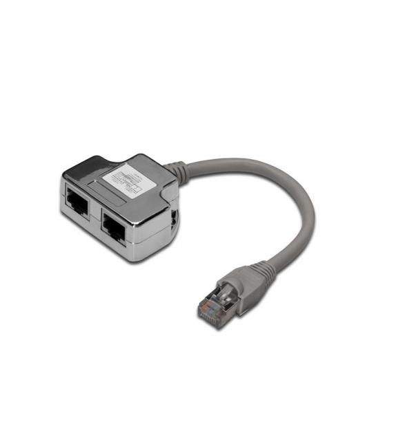 SDOPPIATORE RETE DA 1 A 2 CAT.5 RJ45